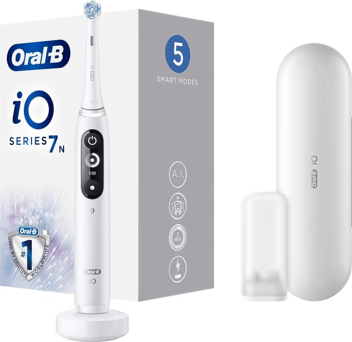 Produktbild Oral-B iO 7n - Elektrische Tandenborstel - Wit (Oszillierende Zahnbürste)