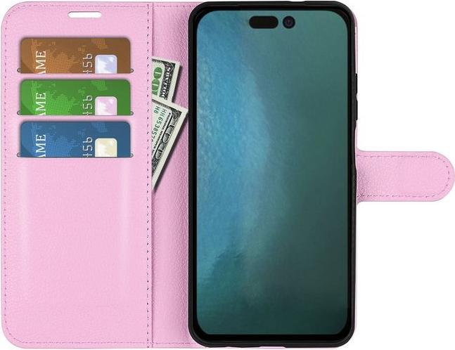 Produktbild MU Classic Litchi Leder Bookcover Series (Apple iPhone 14 Pro)