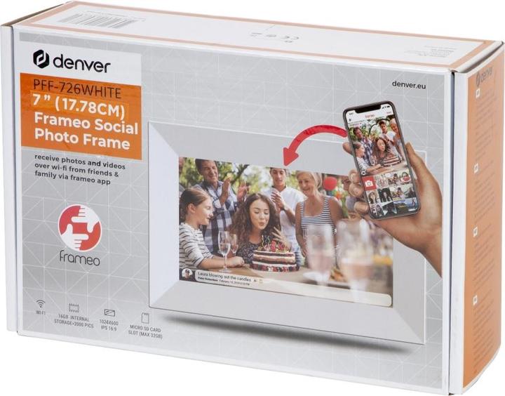 Image du produit Denver Frameo PFF-726 (7", 1024 x 600 pixels)