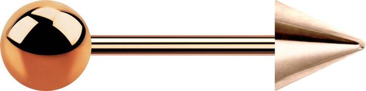 Produktbild Star Piercing Micro Barbell rosegold mit Kugel und Cone (Chirurgenstahl 316L, ohne Messing)