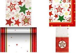 Produktbild Papstar Tischdecke "Heavenly Stars" (180 x 120 cm)