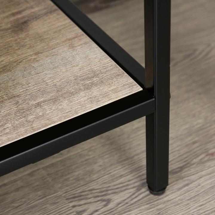 Produktbild Swisshandel24 Standregal, Bücherregal Lagerregal Industrieller Stil, Aktenregal, Küchenregal, P2 Spanplatte, Metal (120 x 32 x 95 cm)