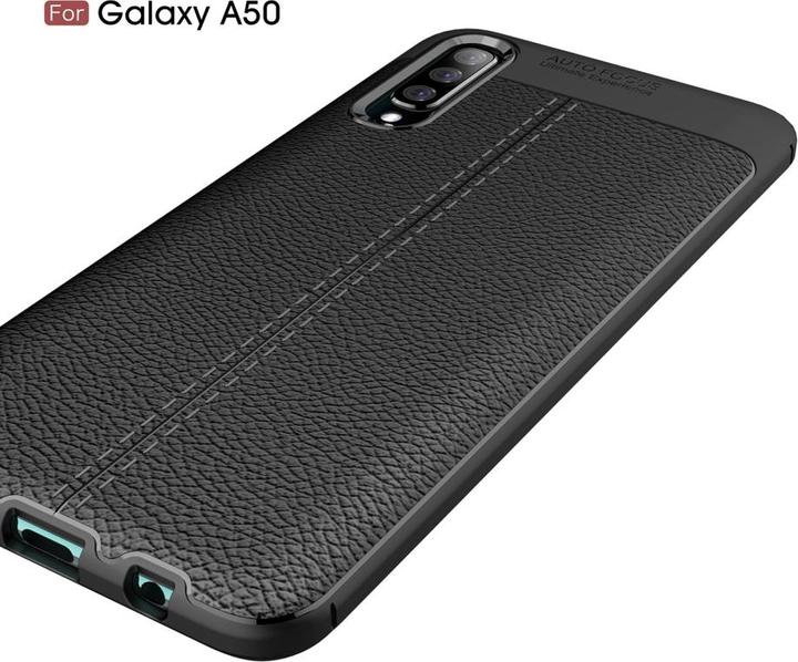Produktbild Screenguard Samsung Galaxy A50 Hülle Leather Design TPU Cover (Samsung Galaxy A50)