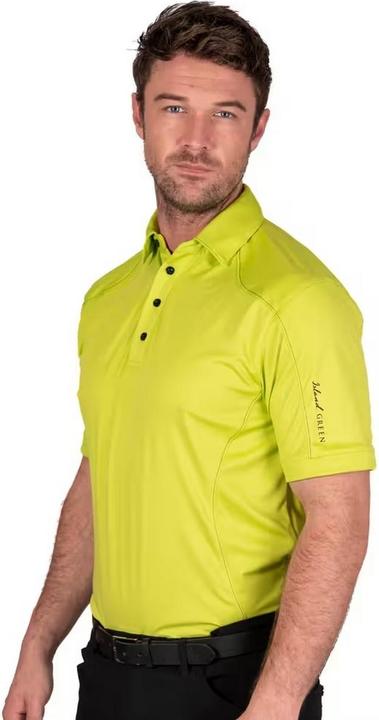 Actual product image Island Green Mens Topstitched Golf Polo Shirt (M)
