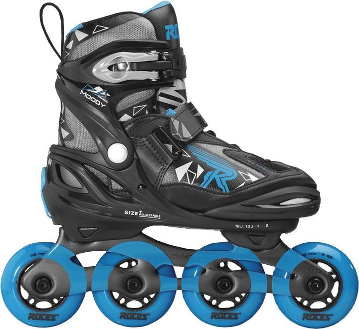 Roces Patins à roulettes Moody Boy Tif 400855 01, noir-bleu - 30-35 (30, 31, 32, 33, 34, 35)