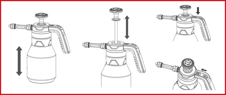 Actual product image KS Tools Pressure Pump Foam Sprayer (Foamer) (1.50 l)