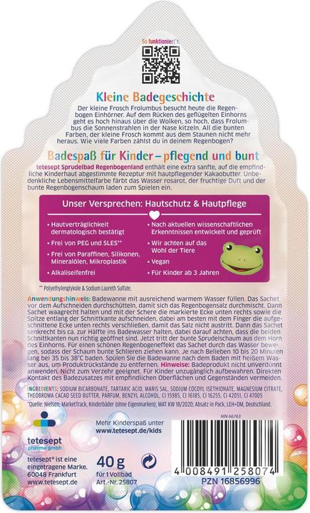Produktbild Tetesept Regenbogenland (40 ml, Badeperlen)