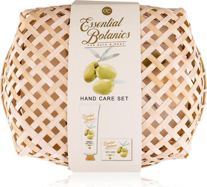 Immagine prodotto Accentra Set per la cura delle mani ESSENTIAL BOTANICS - CLASSICS in cestino di bambù, con 100g di sapone (Set di manicure)