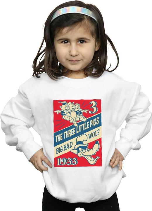 Immagine prodotto Disney Three Little Pigs And The Big Bad Wolf Felpa Ragazze (152, 158)