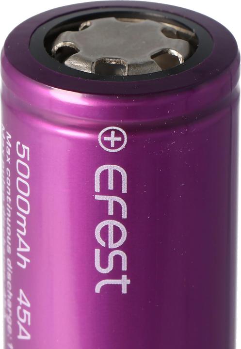 Image du produit Efest Batterie rechargeable Purple IMR26650, non protégée (1 pcs, 26650, 5000 mAh)