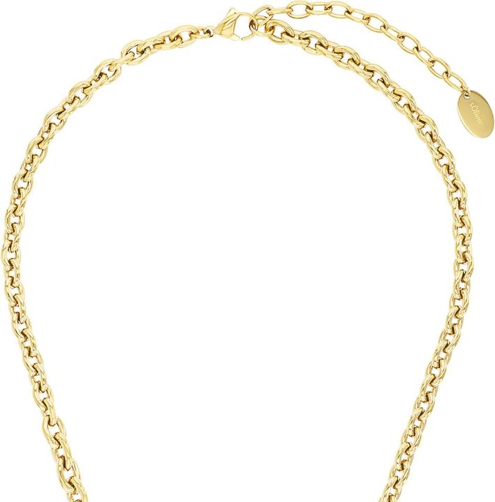 Image du produit S.Oliver Collier pour femme, acier inoxydable, agate (Acier inoxydable)