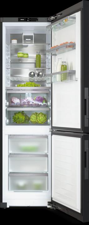 Actual product image Miele Fridge/freezer combination KFN 4898 A-10 D Blacksteel (362 l)