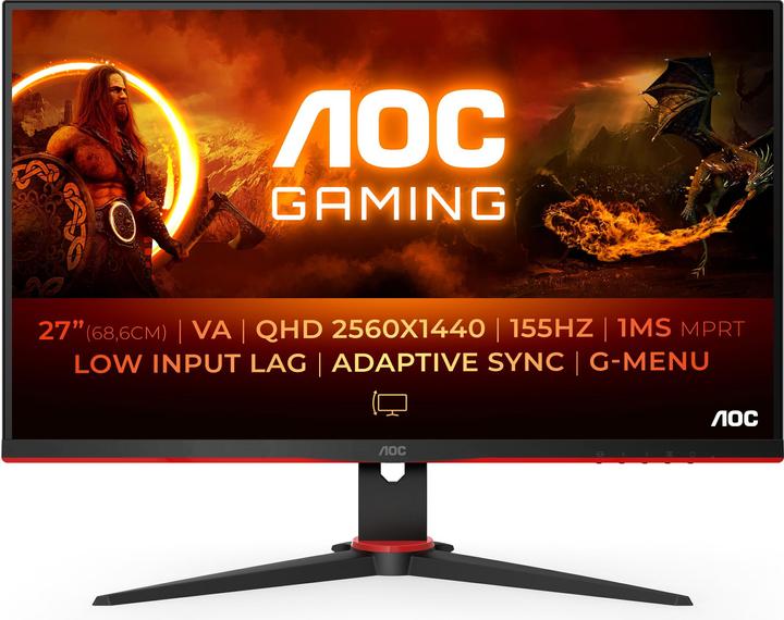 AOC Q27G2E/BK (2560 x 1440 Pixel, 27")