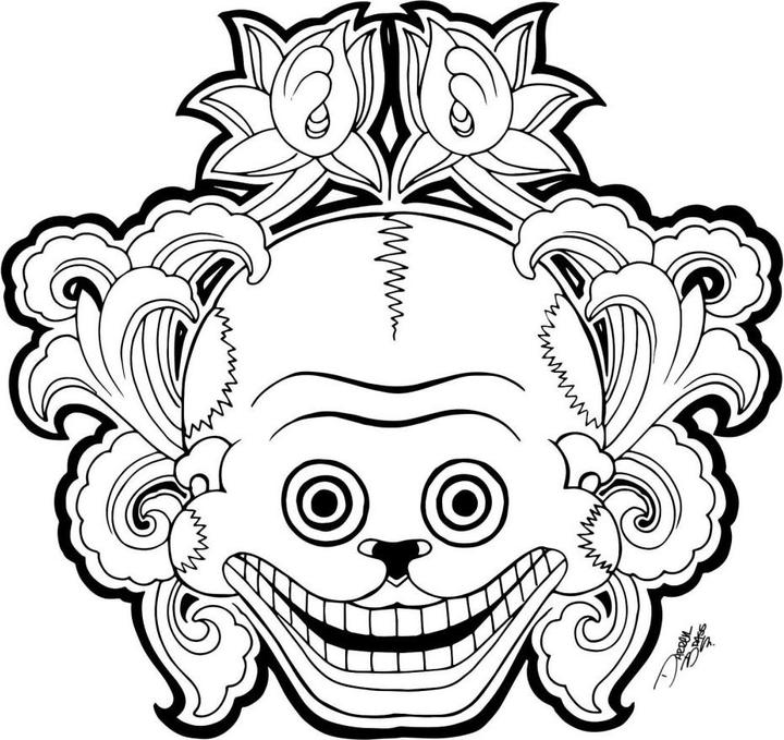Immagine prodotto Miami Ink Maschera della morte messicana 2 (120 x 114 cm)