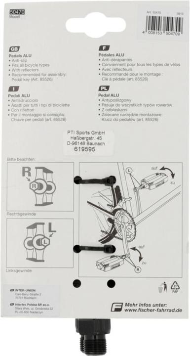Actual product image Fischer Pedals Tour Anti-Slip Premium