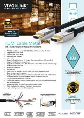 Actual product image Vivolink HDMI (Typ A) — HDMI (Typ A) (10 m, HDMI)
