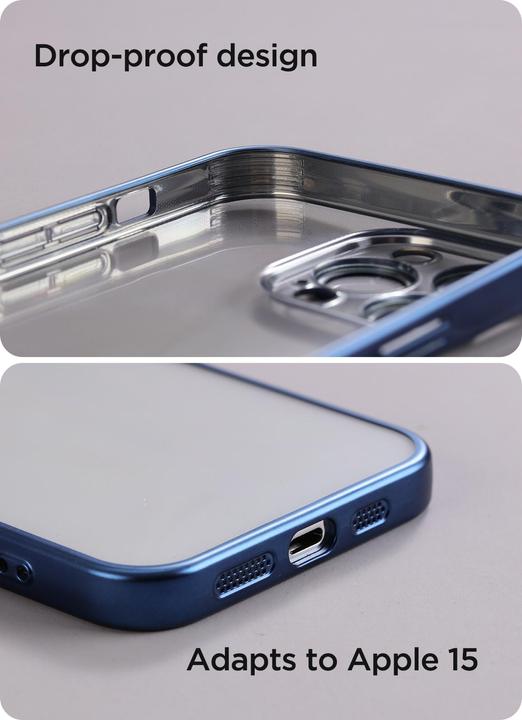 Image du produit Joyroom étui de protection pour téléphone JR-15Q1 pour iPhone 15 (bleu clair mat) (Apple iPhone 15)