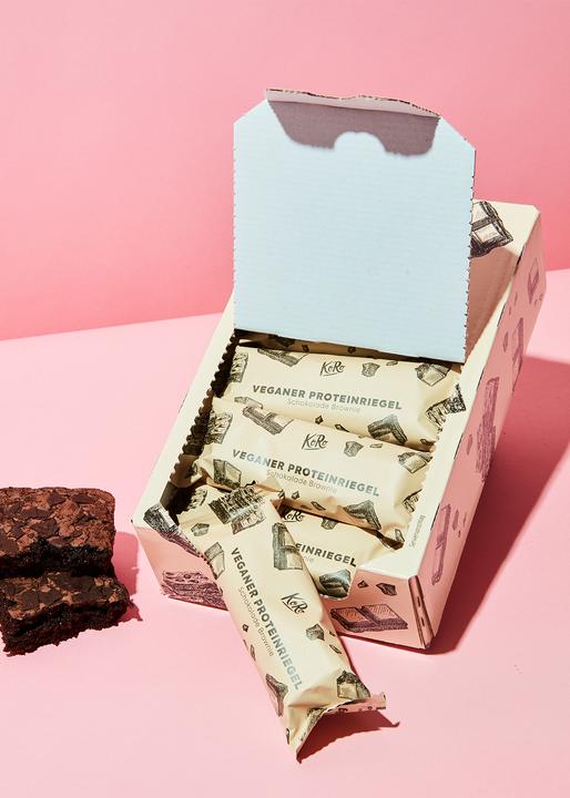 Actual product image KoRo Vegan protein bar with brownie flavour and chocolate coating. With sweeteners. (1 pcs., 825 g)