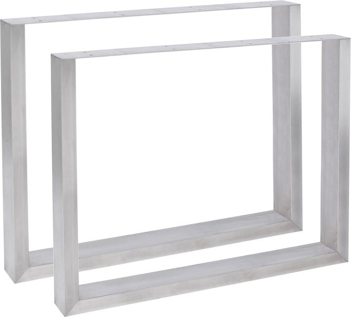 Actual product image CLP 2x Table legs Velden 80 cm stainless steel