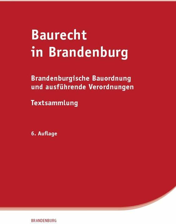 Produktbild Baurecht in Brandenburg (Deutsch, 2024)