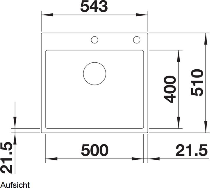 Immagine prodotto Blanco Subline 500-IF/A con telaio in acciaio (Lavello montato, 54.30 cm, 51 cm)