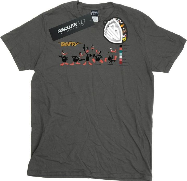 Looney Tunes Daffy Duck Colour Code TShirt (XXL)