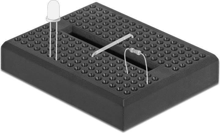 Actual product image Delock Breadboard 170 contacts black
