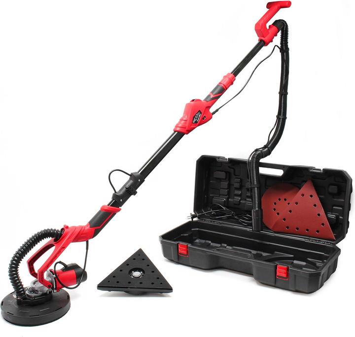 Actual product image Wiltec Drywall Sander 710W & ⌀225mm Sanding Discs for Ceilings, Walls (Dry grinder, 710 W)