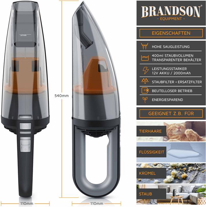 Actual product image Brandson Hand Vacuum Cleaner