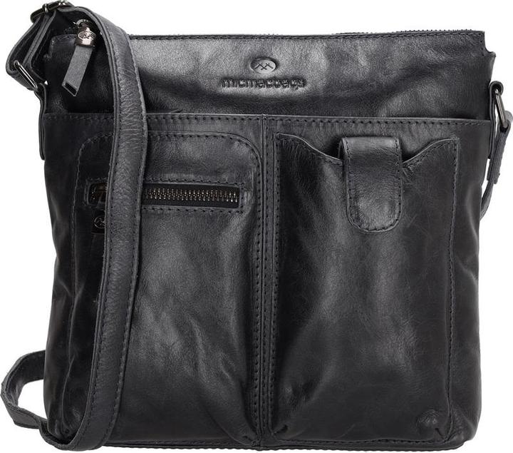 Micmacbags Hide & Stitches Porto Umhängetasche - Donker Navy - 100% Leder