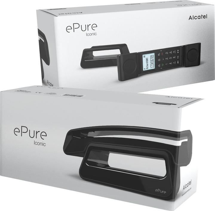 Actual product image Alcatel Epure Iconic black - Easy-to-use cordless DECT design phone, with handsfree function