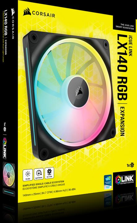 Produktbild Corsair iCUE LINK LX140 RGB (140 mm, 1 x)