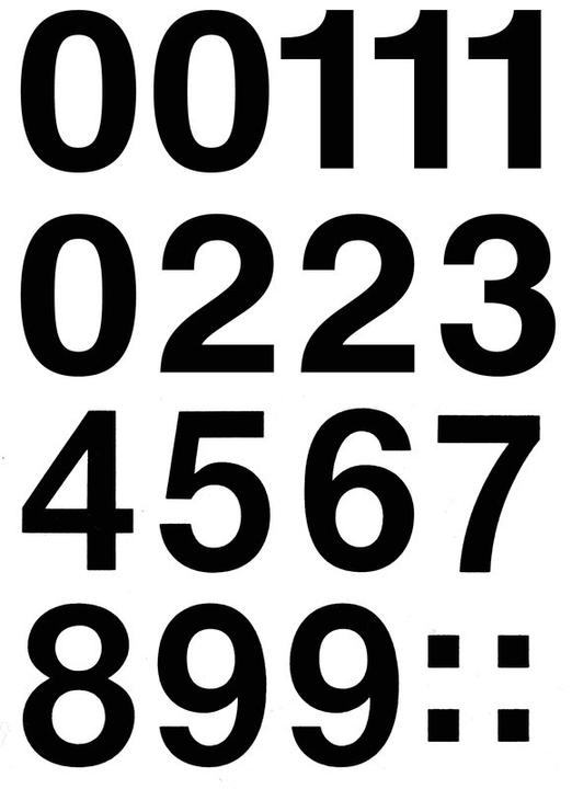 Actual product image HERMA Numbers Labels