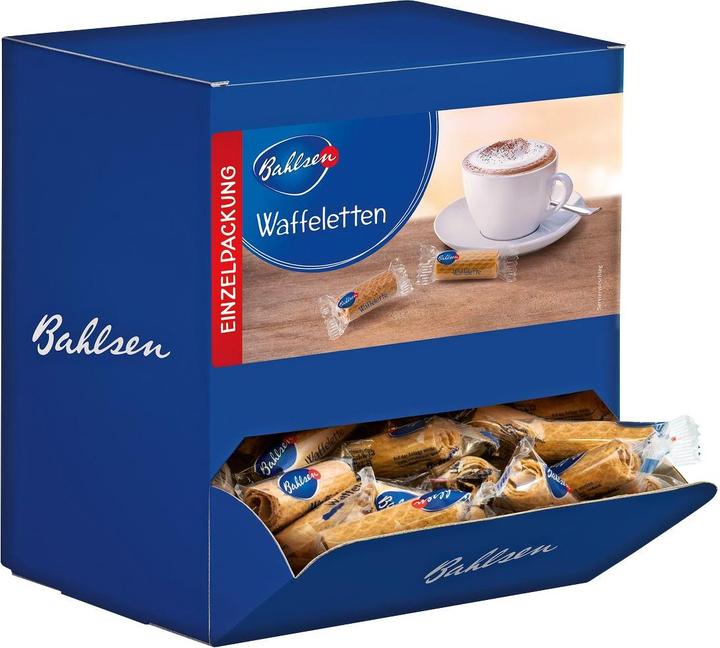 Produktbild Bahlsen Waffeletten, 150 Einzelpackungen à ca. 5,0 g, insgesamt 760 g in Karton (150 Stk., 760 g)