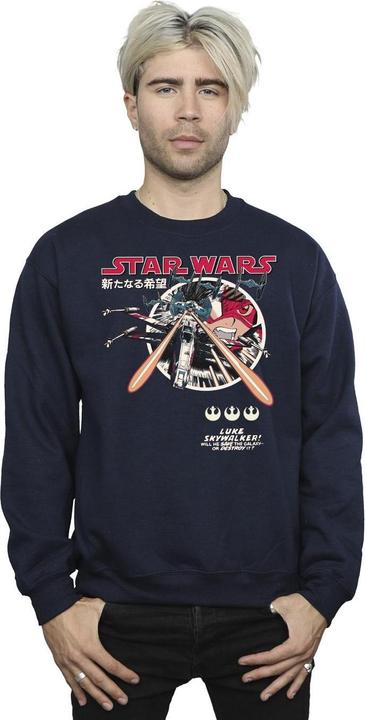 Actual product image Star Wars Mens Classic Luke Manga Sweatshirt (XXL)