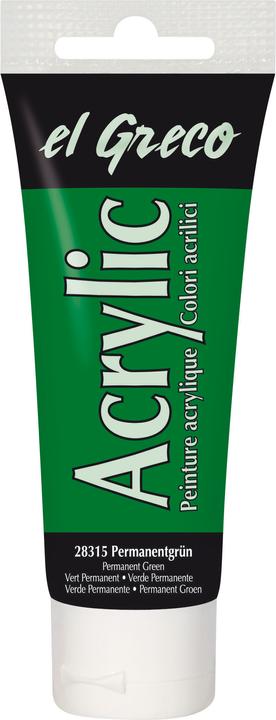 Produktbild Kreul el Greco Acrylic 75ml (Permanentgrün, 75 ml)