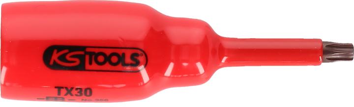 Actual product image KS Tools 1/2" bit socket with protective insulation for Torx screws, T50, short