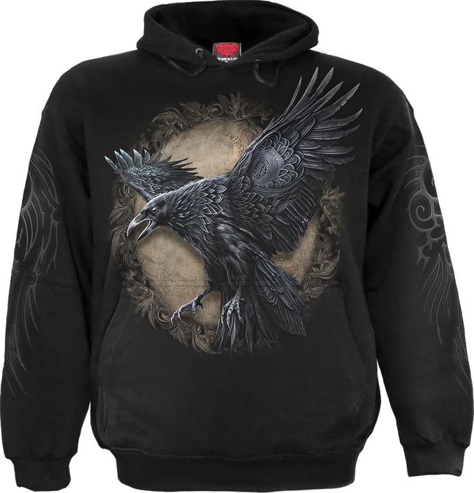Actual product image Spiral Unisex Adult Raven Wise Hoodie (S)