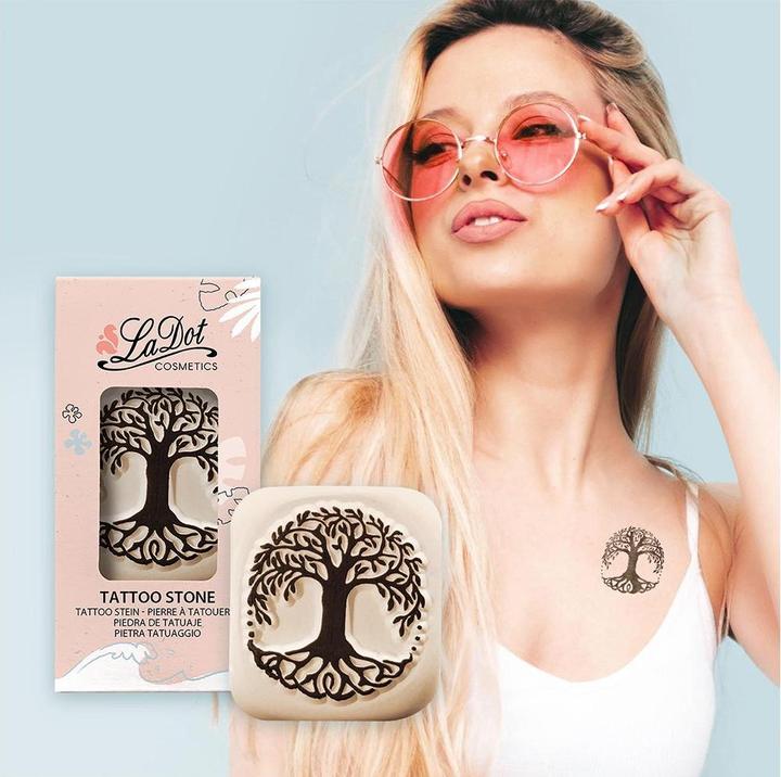 Actual product image Ladot Tattoo Stamp Tree of Life Large
