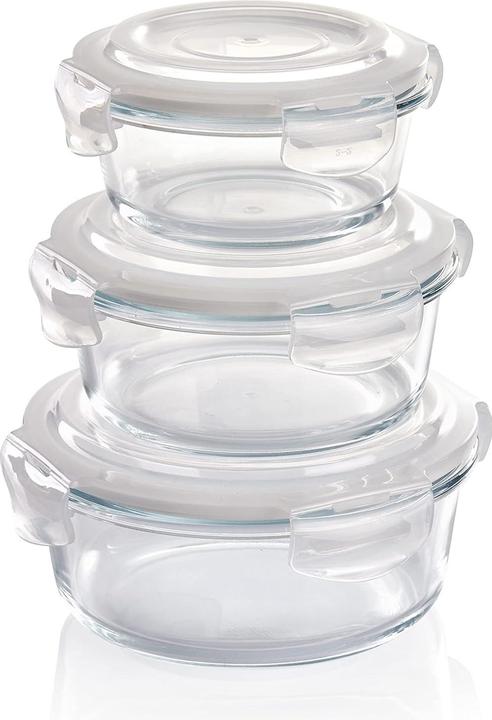 Grizzly Glas-Frischhaltedosen Set (3 Stück) (1.97 l)