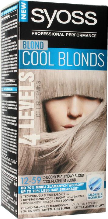 Image du produit Syoss Coloration permanente Dye Hair Coloring Permanent 12-59 Cool Platinumond (12-59 Cool Platinumond)