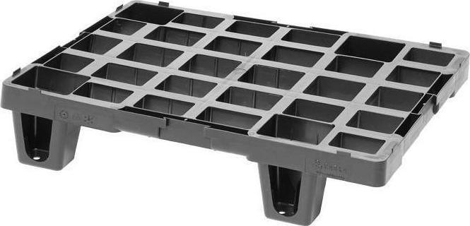 Immagine prodotto Transpak Pallet in plastica Dimensioni 400x600mm Bordo antiscivolo 7mm 1/4 Euro in plastica