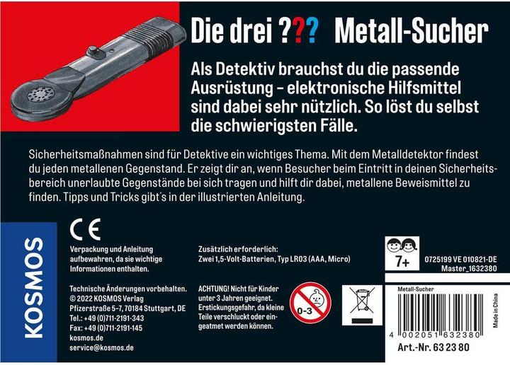 Image du produit Kosmos Jeu de détective Les trois?? chercheurs de métal