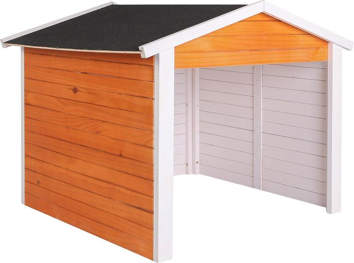Produktbild Wiltec Garage Mähroboter Rasenroboter Holz Gartenhaus Carport Ladestation UV Schutz (Mähroboter, Mähroboter Garage)
