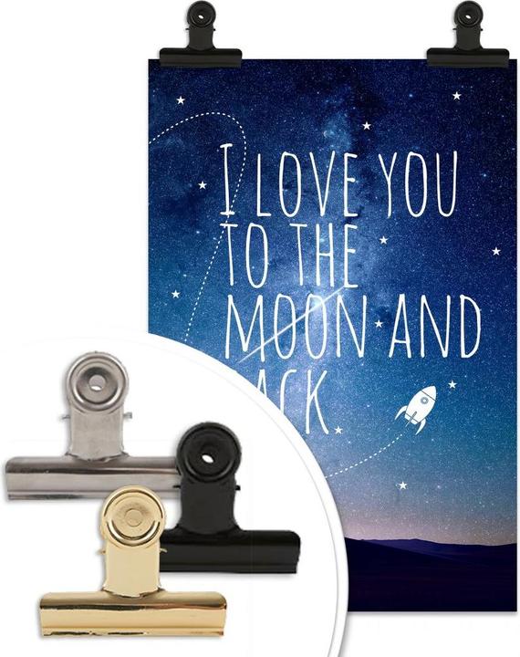 Produktbild Trenddeko I love you to the Moon and back (30 x 45 cm)