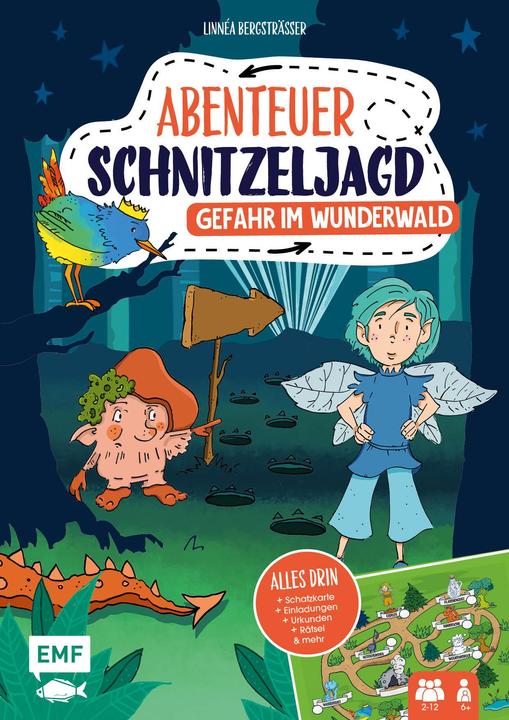Actual product image Set: Abenteuer Schnitzeljagd Wunderwald (German, Linn�a Bergstr�sser, 2022)