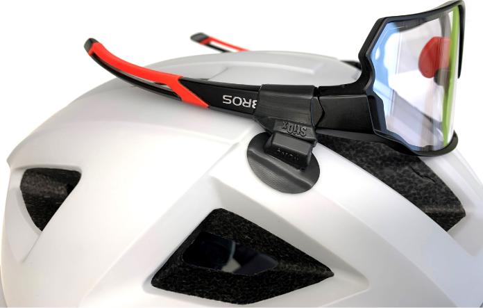 Image du produit StiQx Porte-lunettes magnétique, noir, taille M (circonférence des branches 17-38mm)