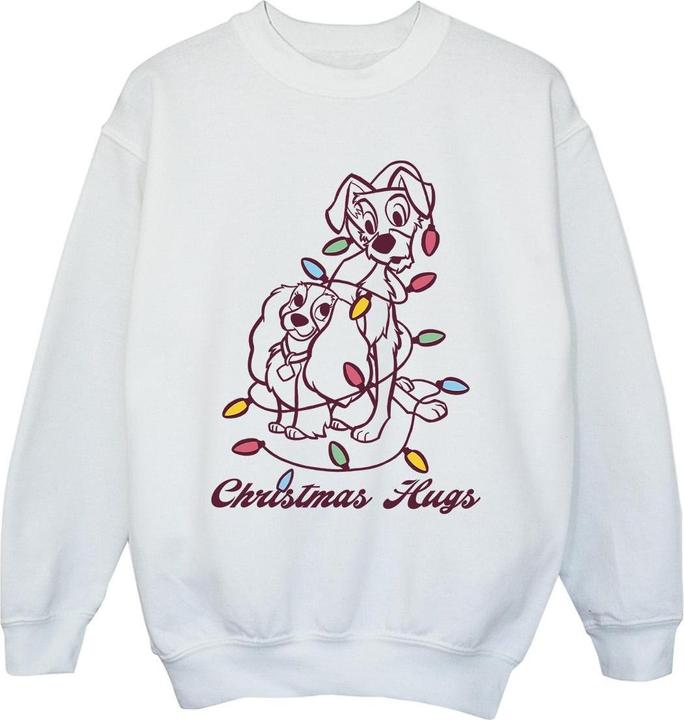 Disney Lady And The Trump Christmas Hugs Sweatshirt Mädchen