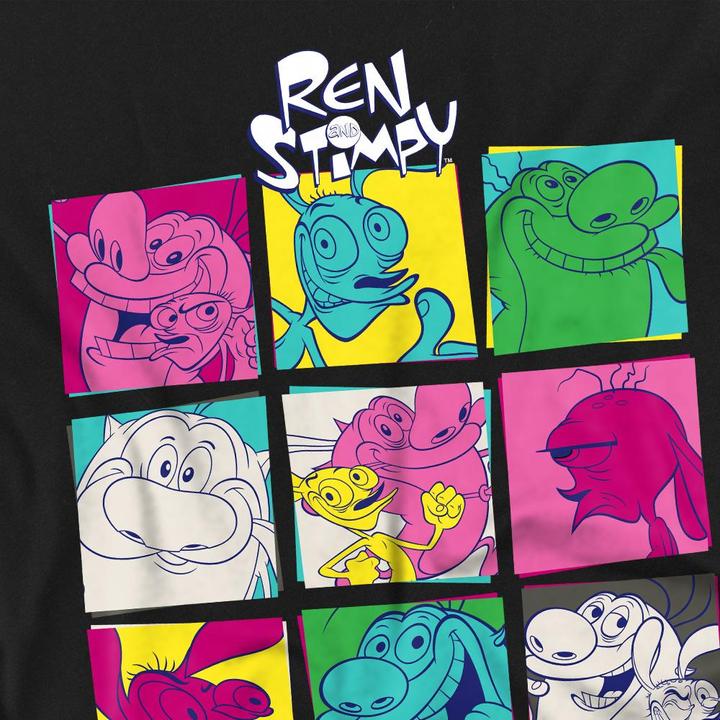 Actual product image Ren & Stimpy Mens Warhol 2 T-Shirt (4XL)