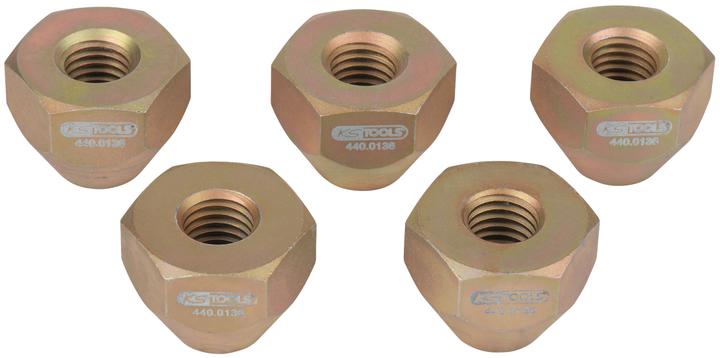 Produktbild KS Tools Spezialmuttern-Satz, 5-tlg, M14x2 (M14)